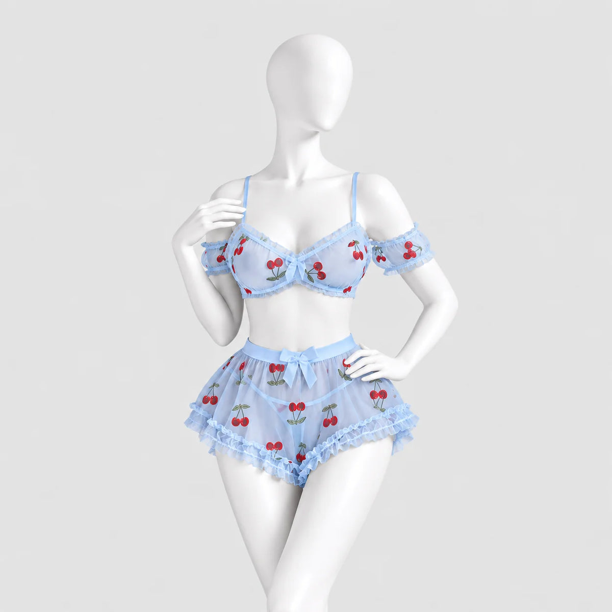 Sweet Cherry Two-Piece Lingerie Set