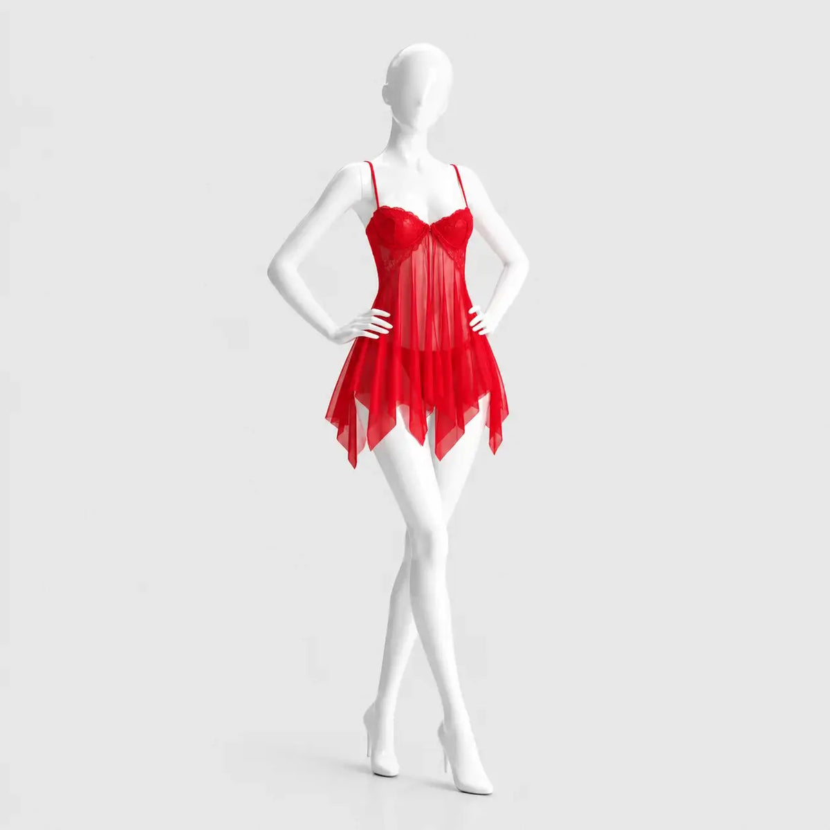 Lace Mesh Babydoll