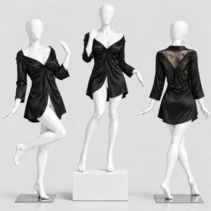 Satin Lace Nightshirt