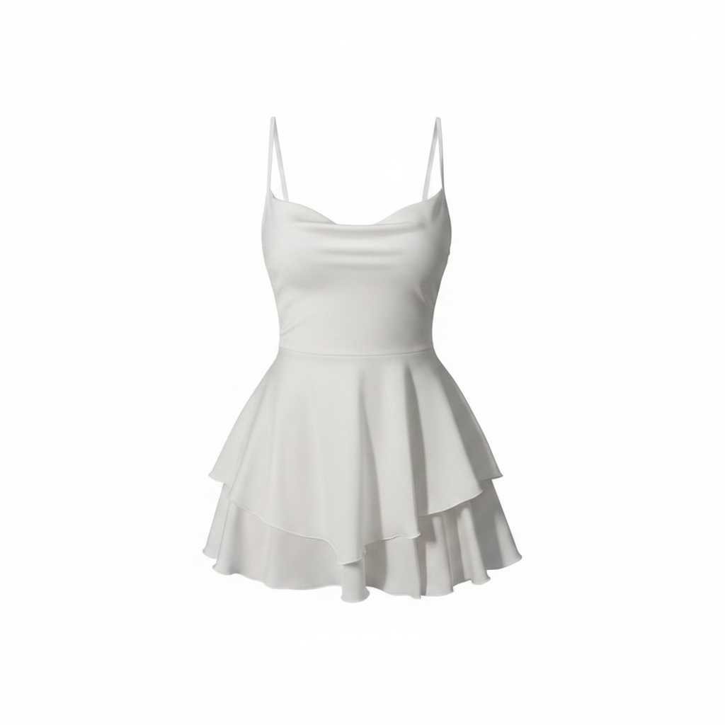 Satin Spaghetti Strap Mini Dress