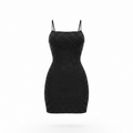 Swiss Dot Mesh Bodycon Mini Dress