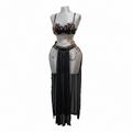 Handmade belly dance costume (Black)