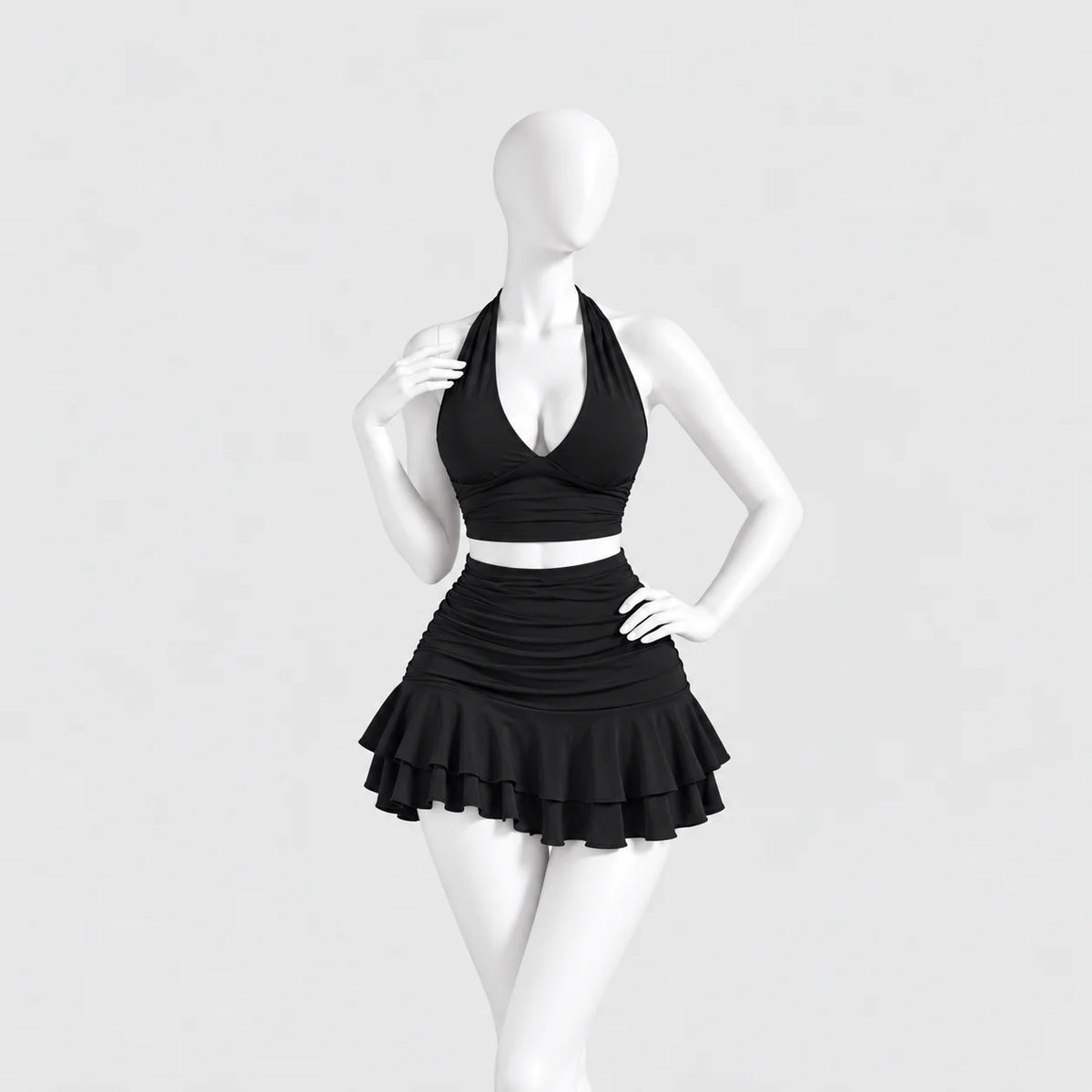 Allure Ruched Halter Set