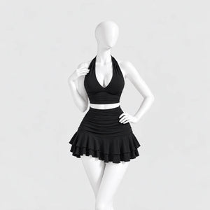 Allure Ruched Halter Set