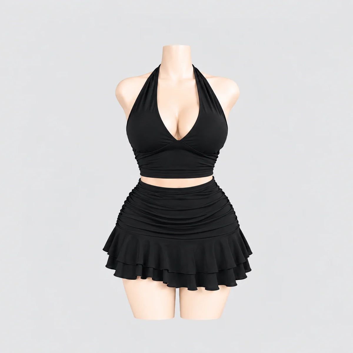 Allure Ruched Halter Set