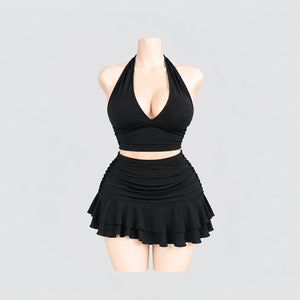 Allure Ruched Halter Set