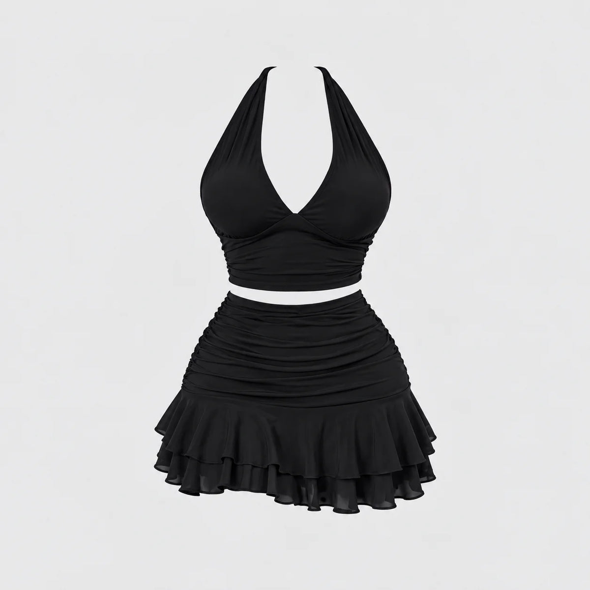 Allure Ruched Halter Set