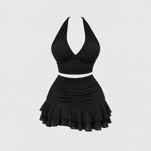 Allure Ruched Halter Set