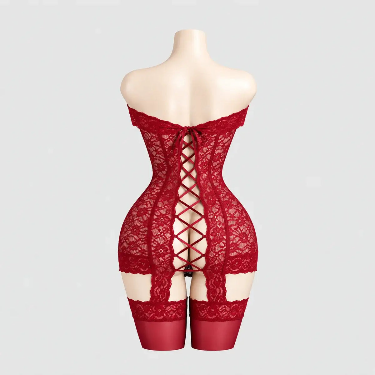 Off-Shoulder Lace Chemise