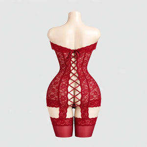 Off-Shoulder Lace Chemise