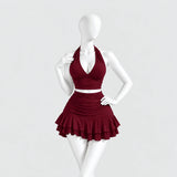 Allure Ruched Halter Set