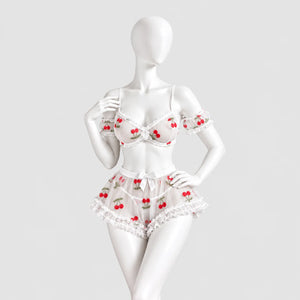 Sweet Cherry Two-Piece Lingerie Set