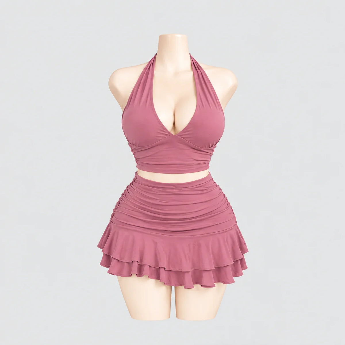 Allure Ruched Halter Set
