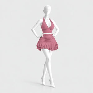 Allure Ruched Halter Set
