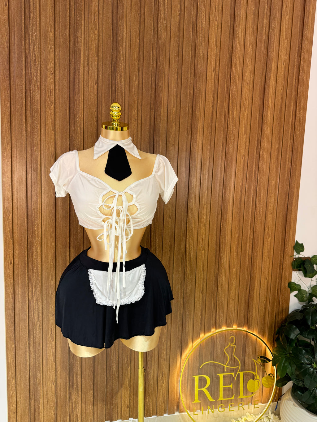 Lace-Up French Maid Costume