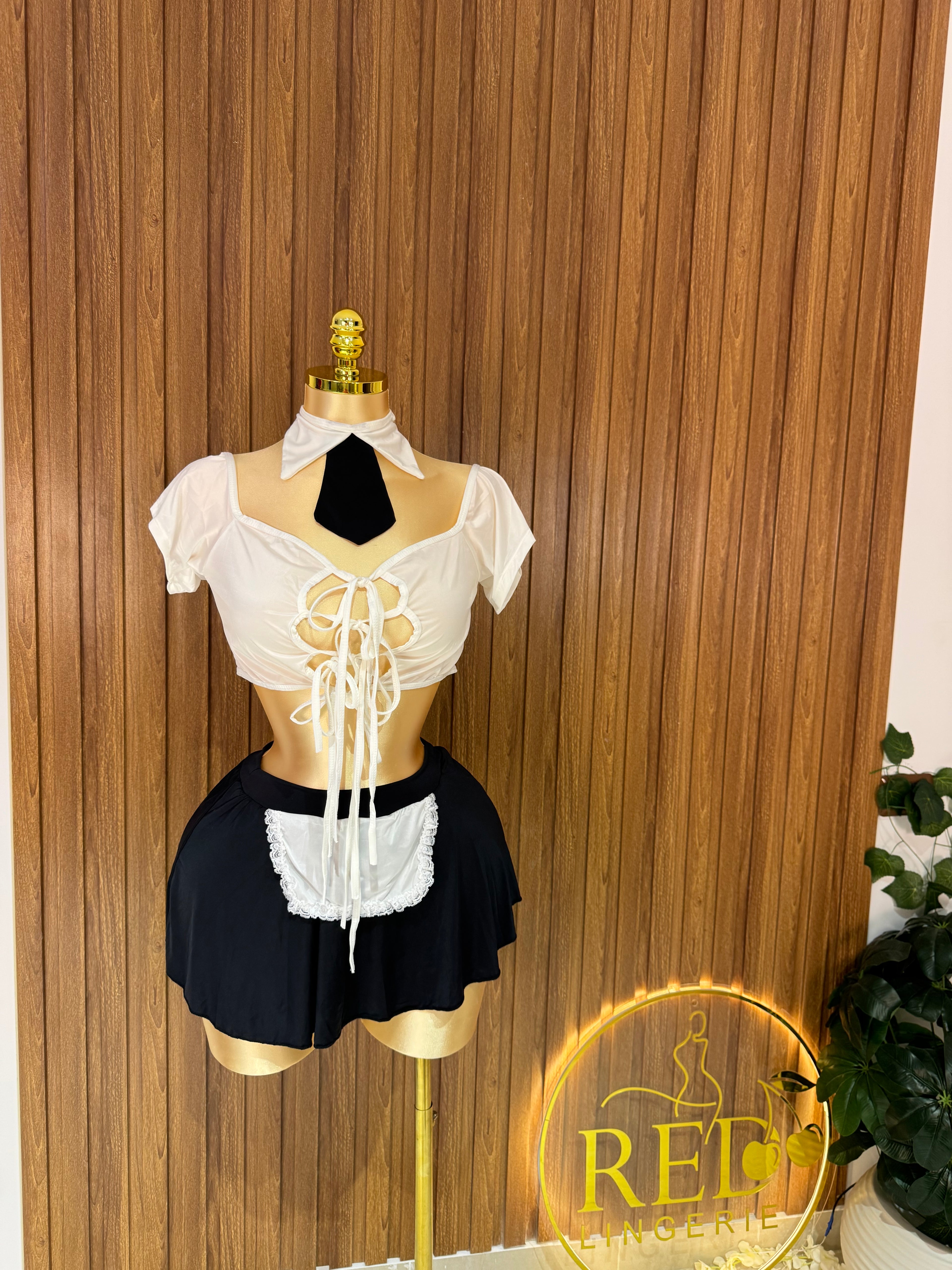 Lace-Up French Maid Costume