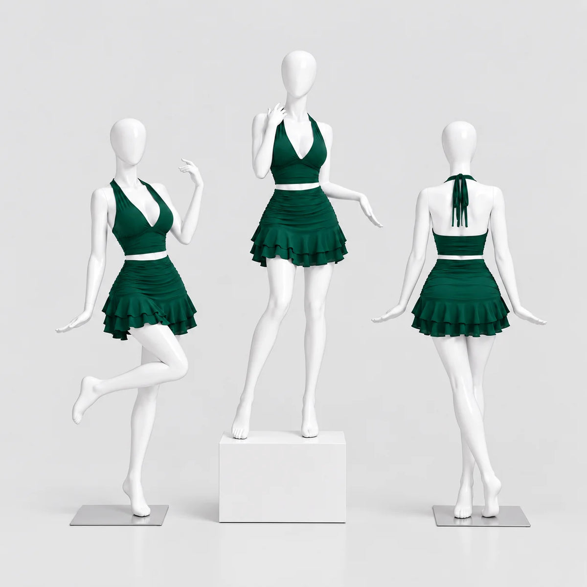Allure Ruched Halter Set