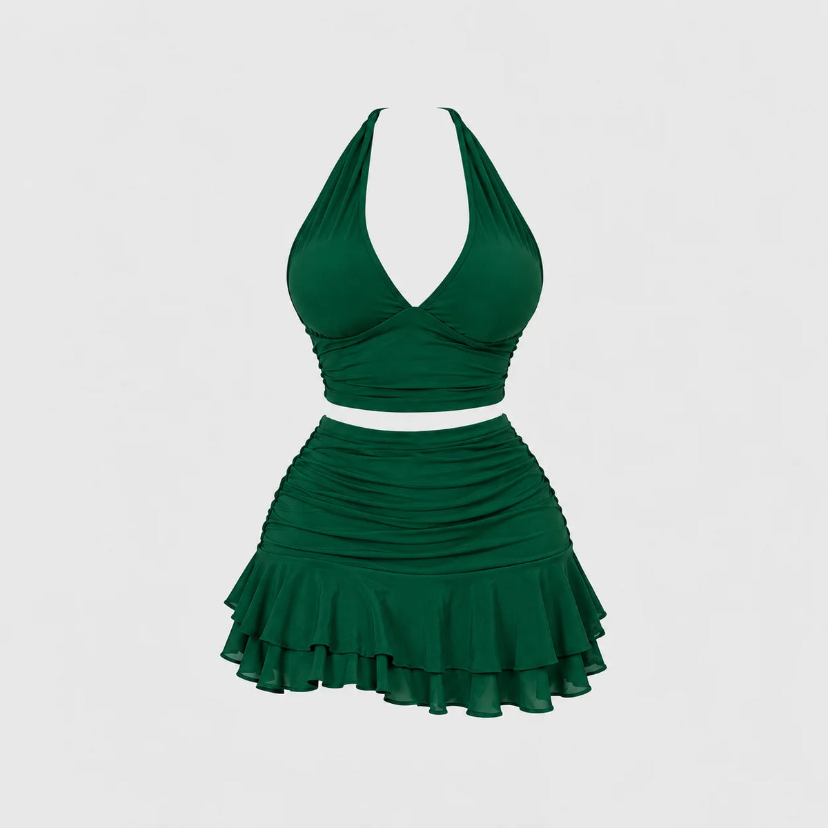 Allure Ruched Halter Set