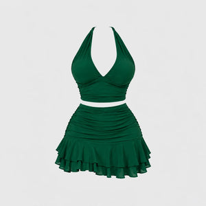 Allure Ruched Halter Set