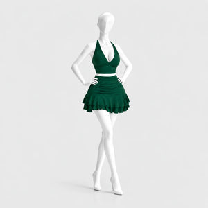 Allure Ruched Halter Set