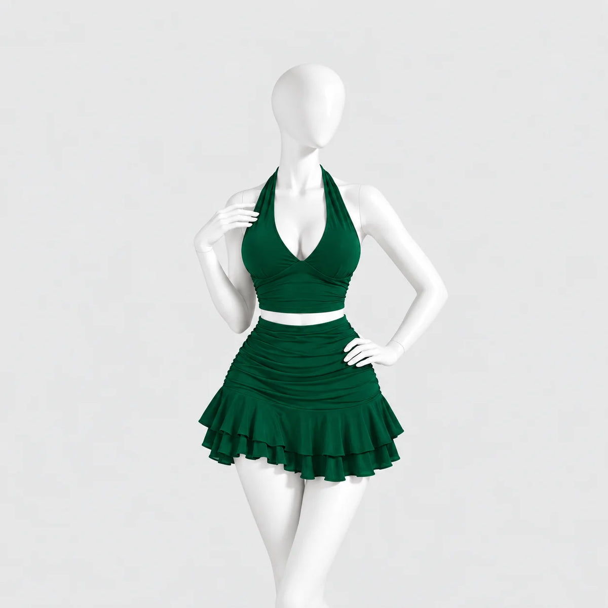 Allure Ruched Halter Set