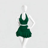 Allure Ruched Halter Set