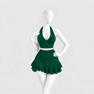 Allure Ruched Halter Set