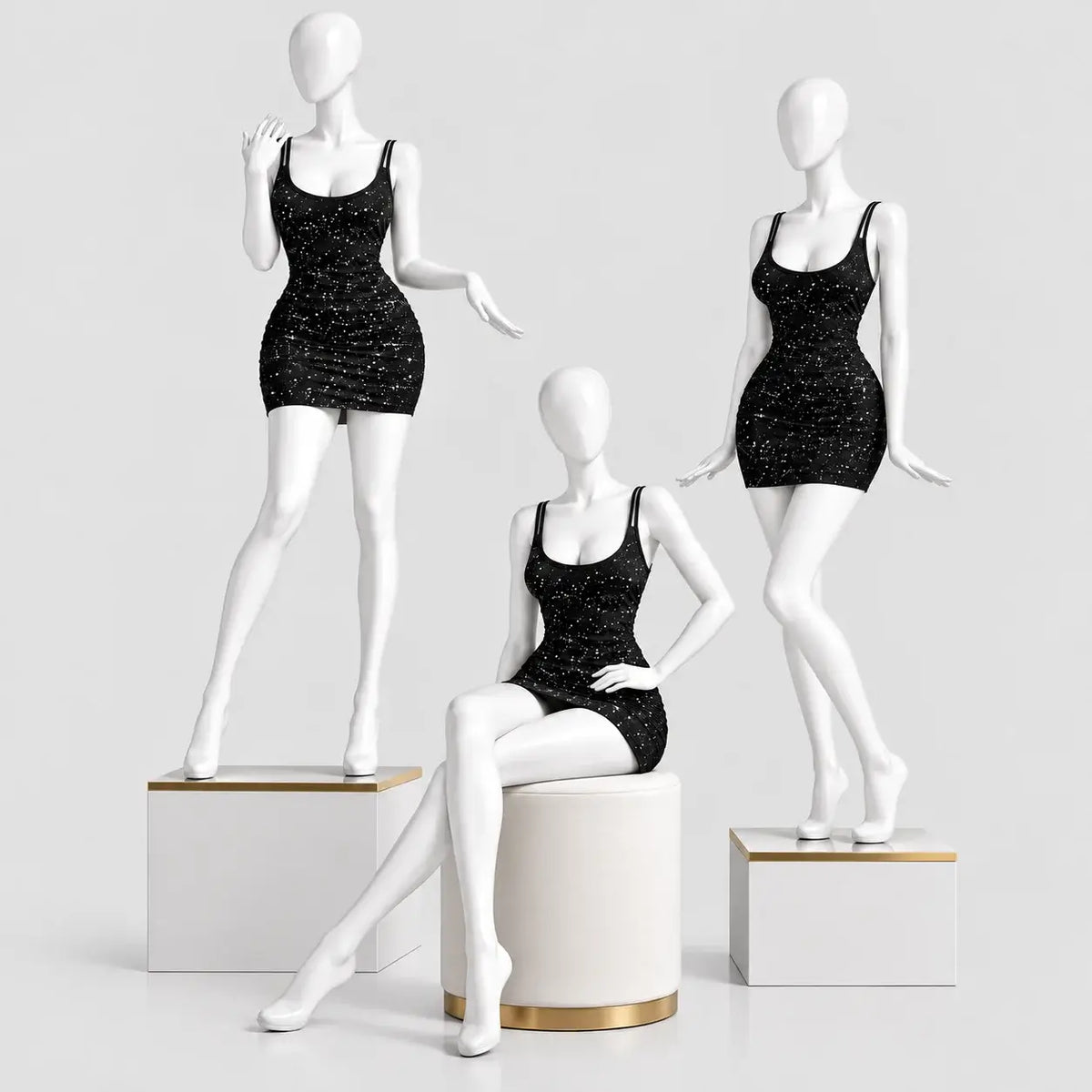Glitter mini dress with a lace butterfly back
