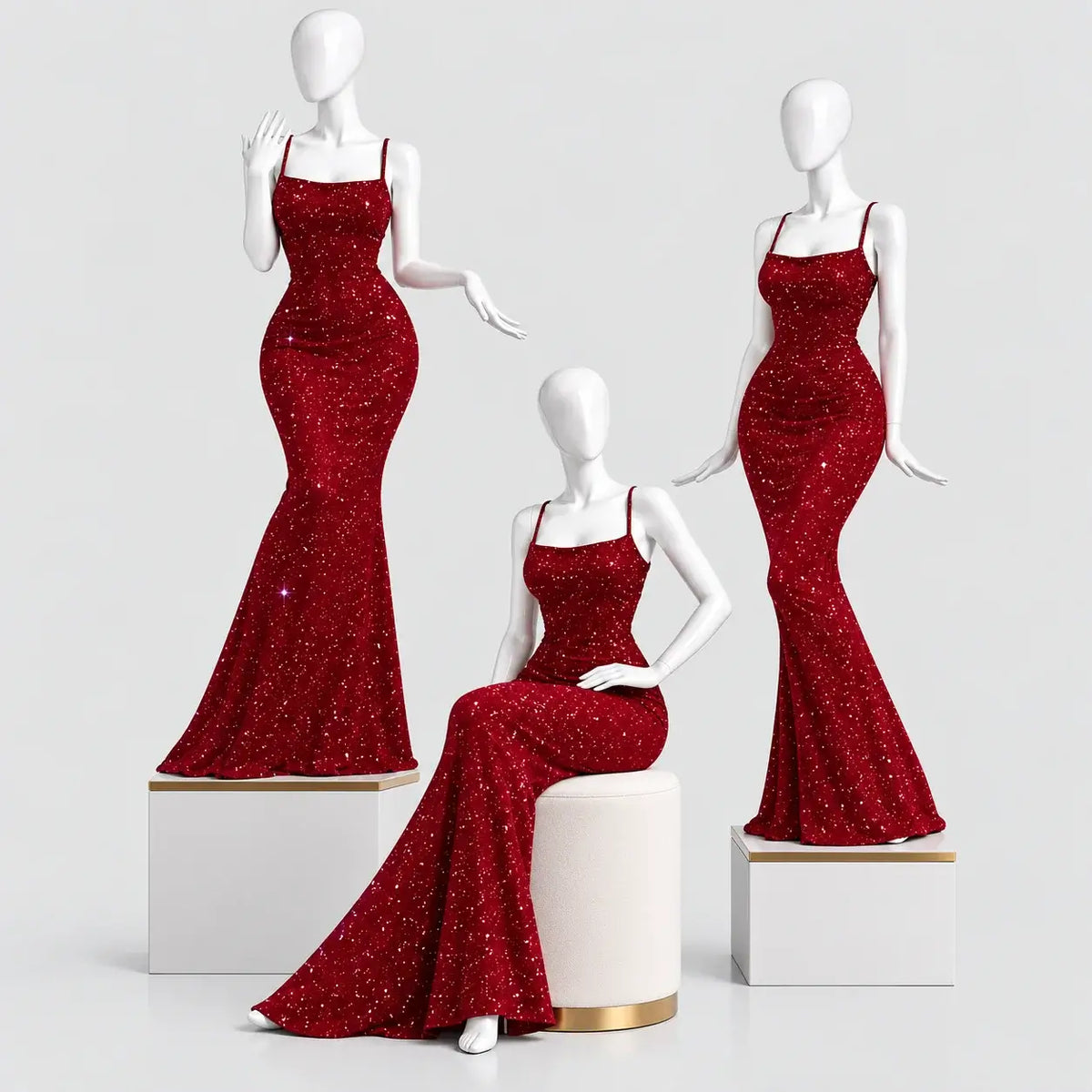 Glitter Mermaid Maxi Dress