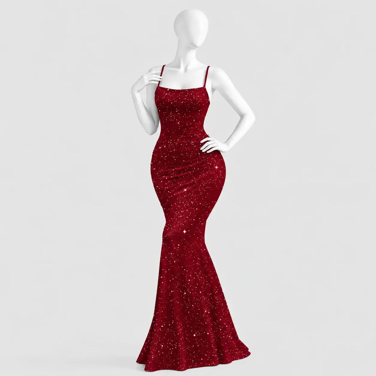 Glitter Mermaid Maxi Dress