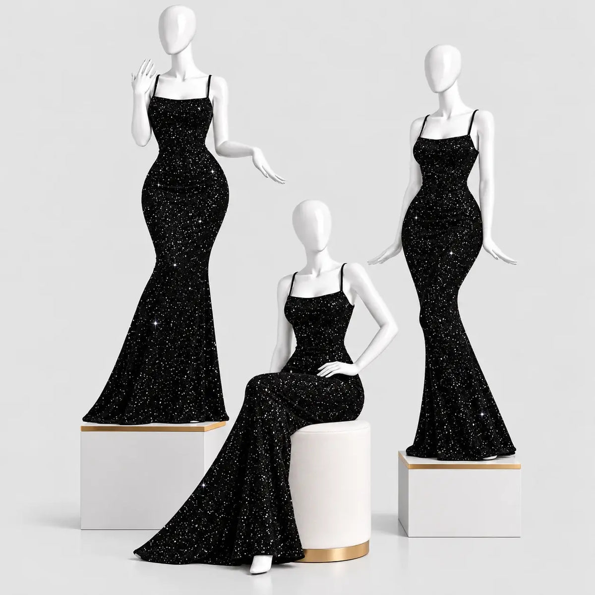 Glitter Mermaid Maxi Dress