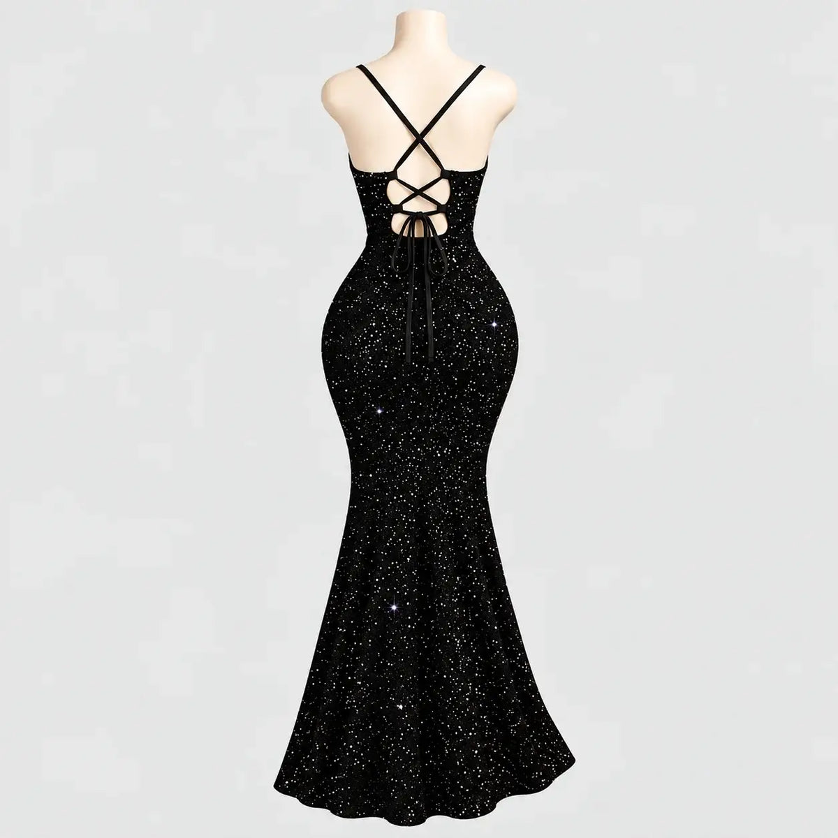 Glitter Mermaid Maxi Dress