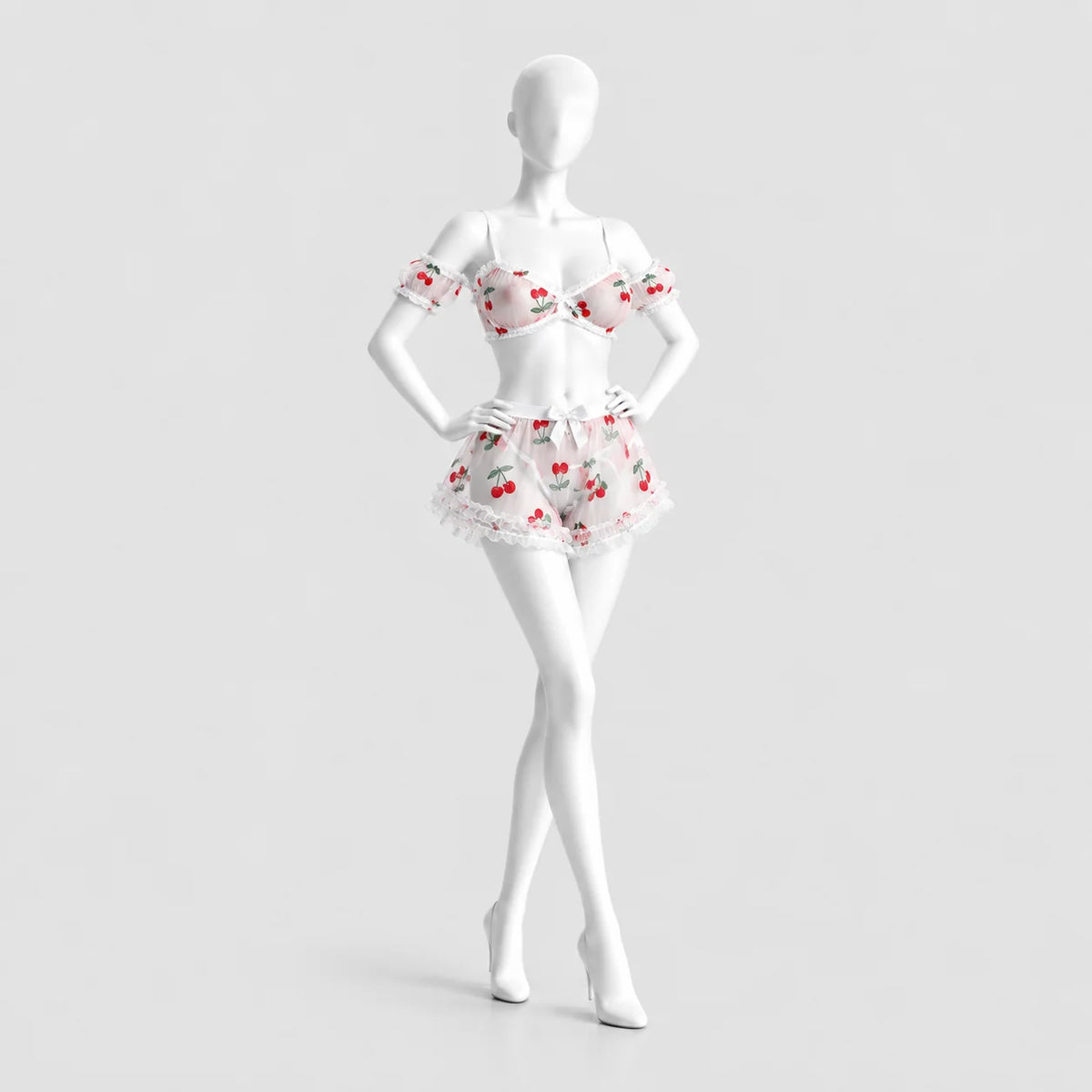 Sweet Cherry Two-Piece Lingerie Set