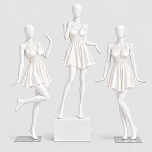 Satin Halter Mini Dress