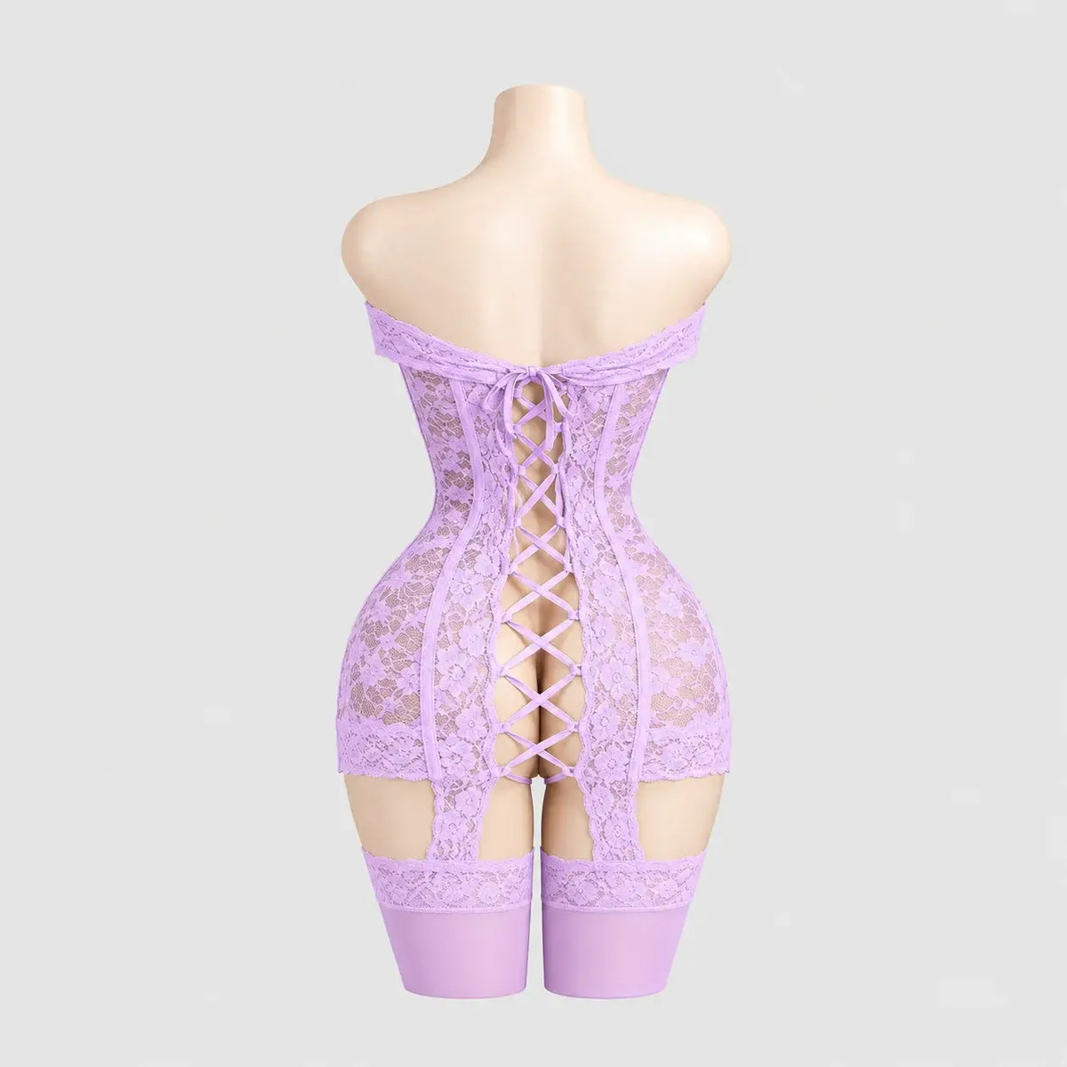 Off-Shoulder Lace Chemise