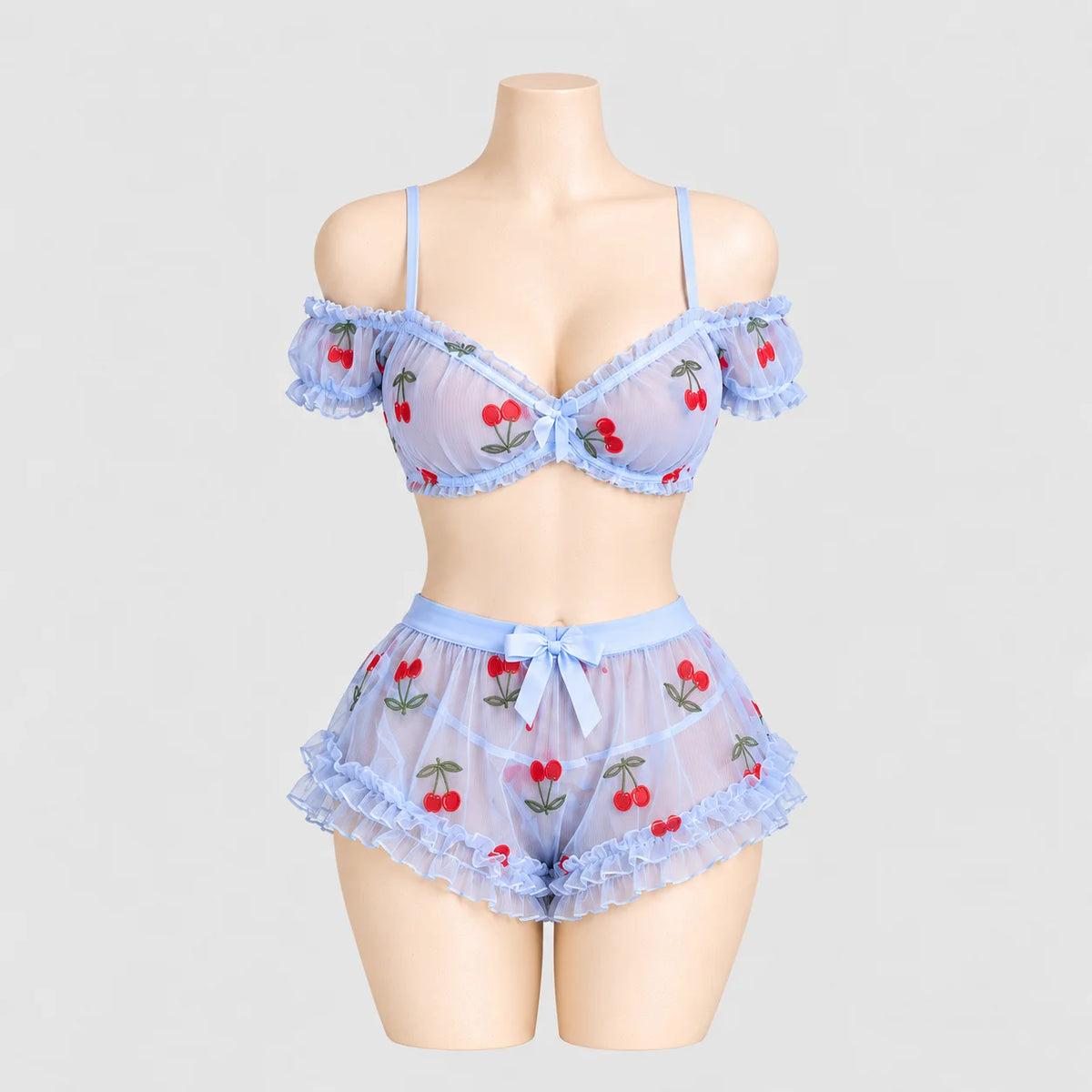 Sweet Cherry Two-Piece Lingerie Set
