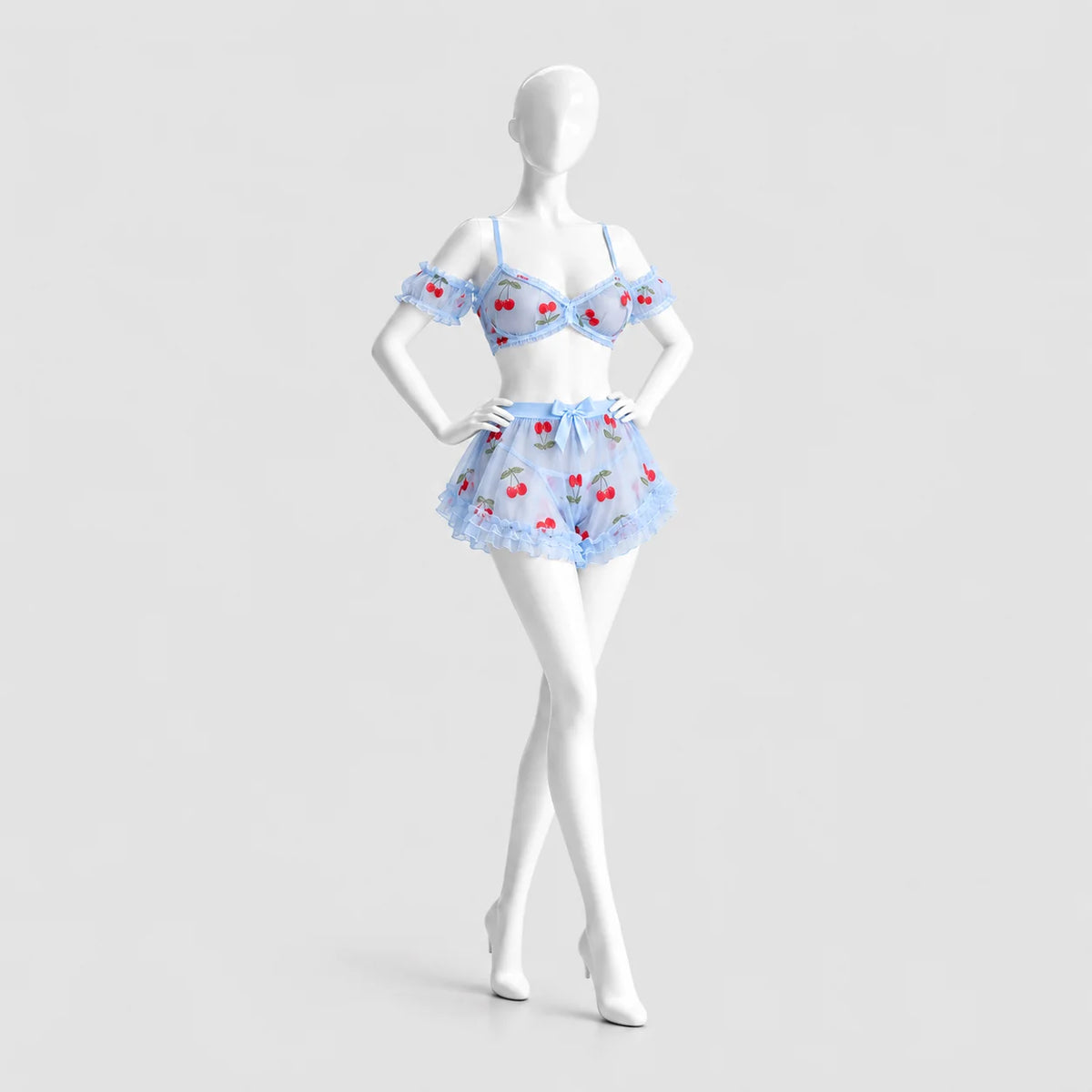 Sweet Cherry Two-Piece Lingerie Set