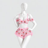 Sweet Cherry Two-Piece Lingerie Set