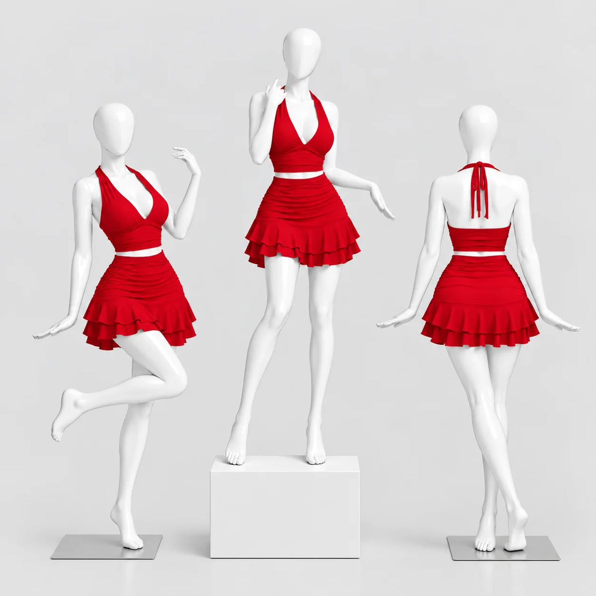 Allure Ruched Halter Set