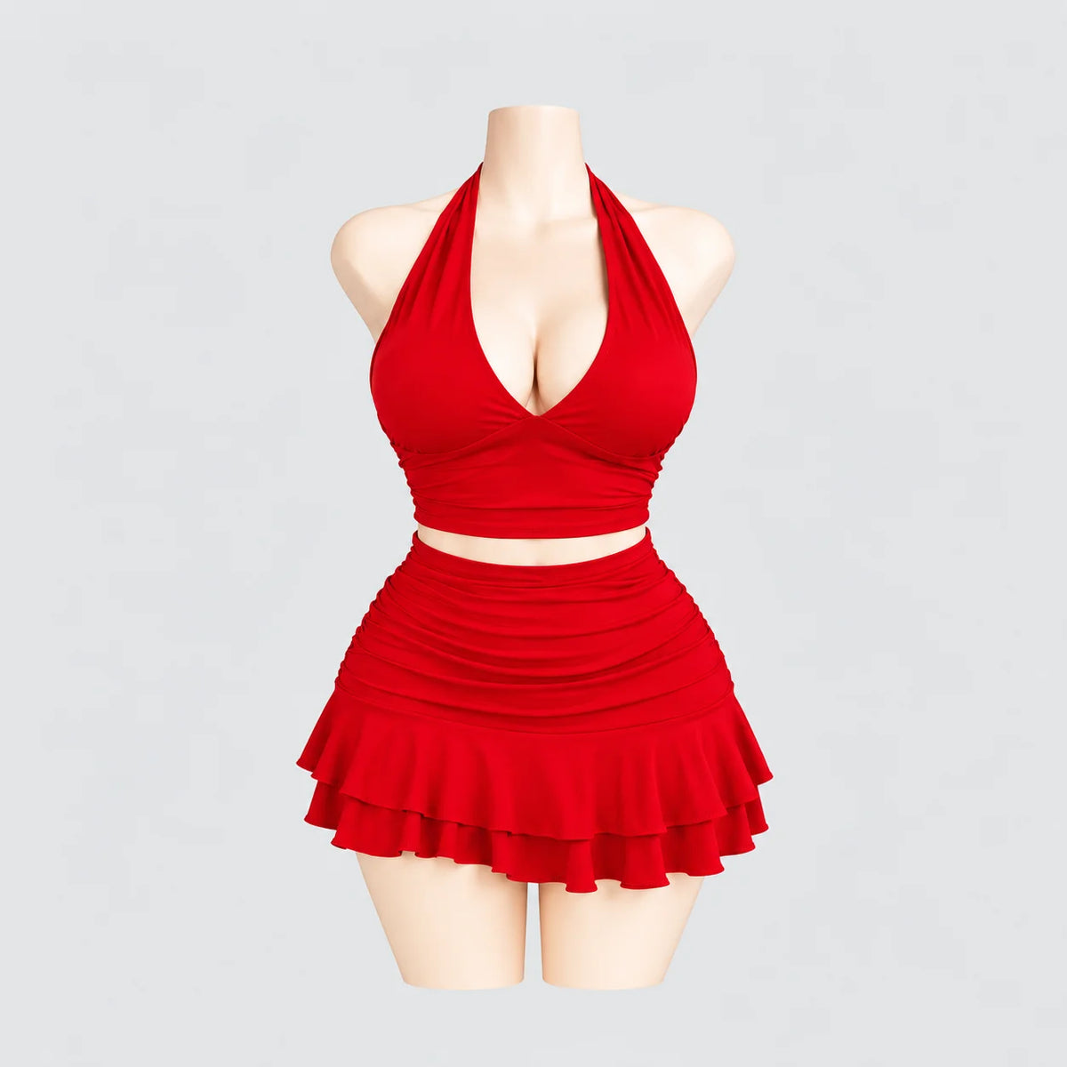 Allure Ruched Halter Set