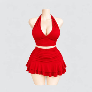 Allure Ruched Halter Set