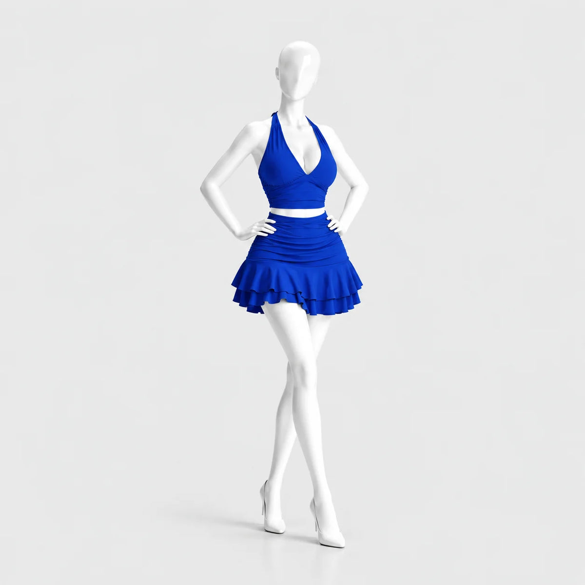 Allure Ruched Halter Set