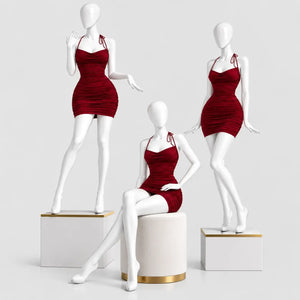 Ruched Halter Mini Dress