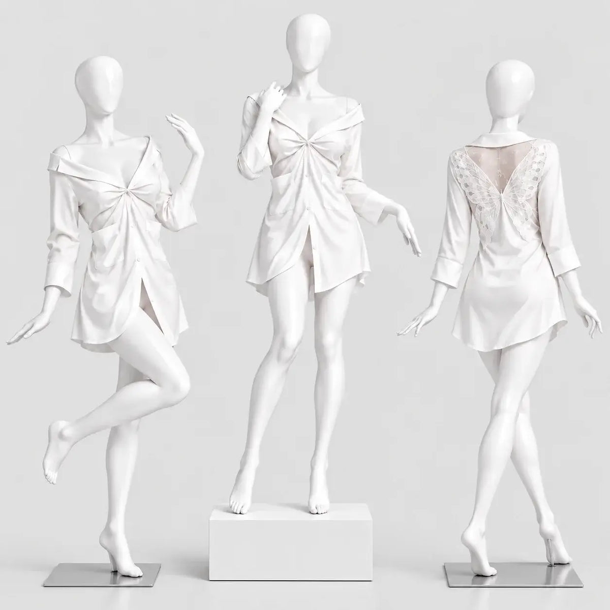 Satin Lace Nightshirt