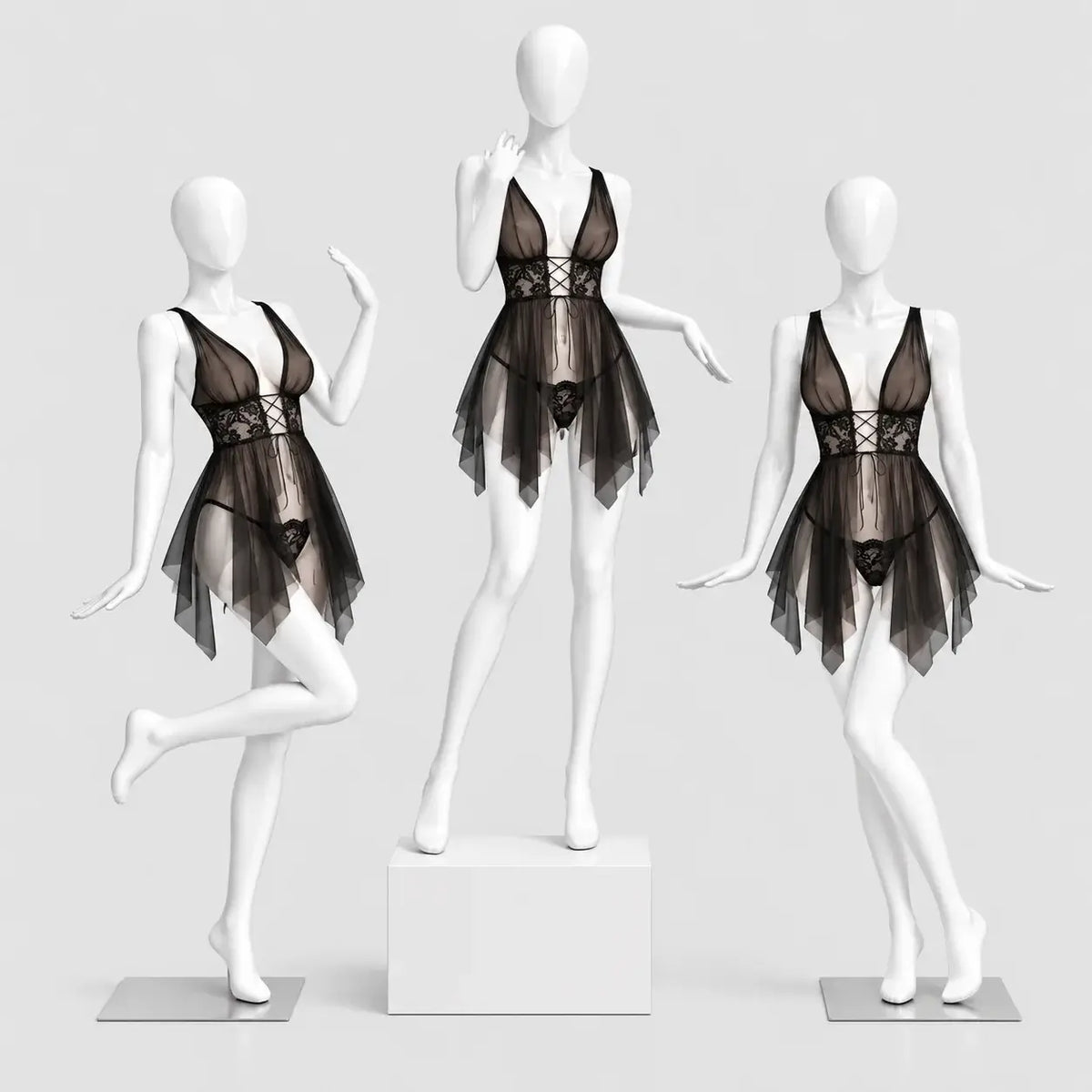 Sheer Lace Babydoll