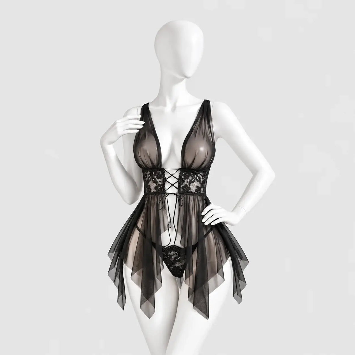 Sheer Lace Babydoll
