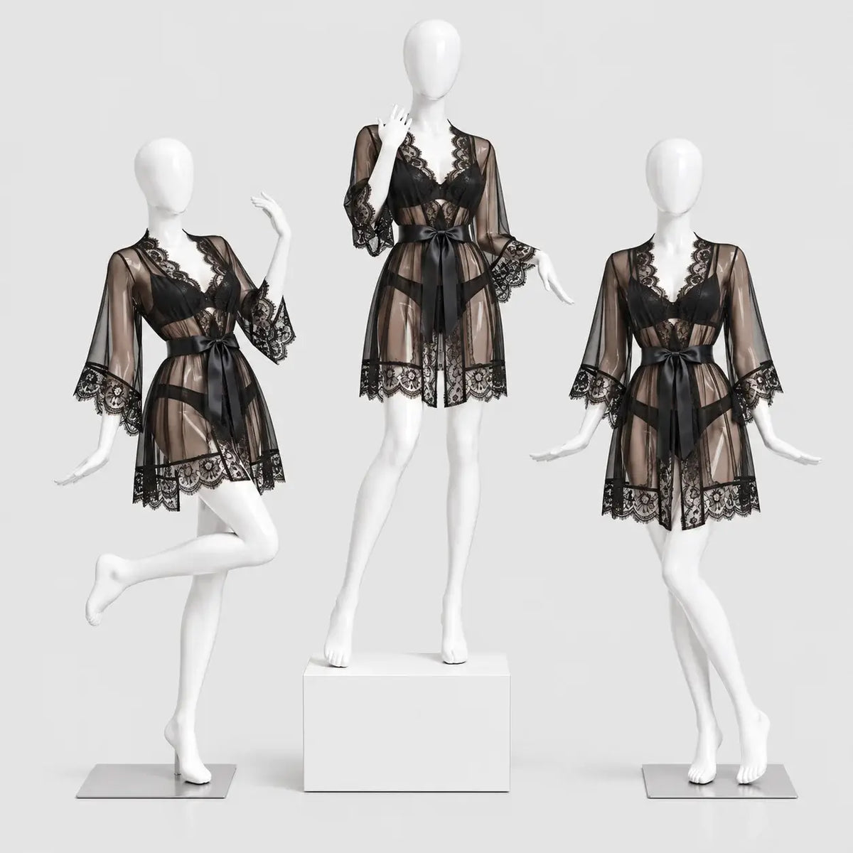 Three-Piece Lace Lingerie Set