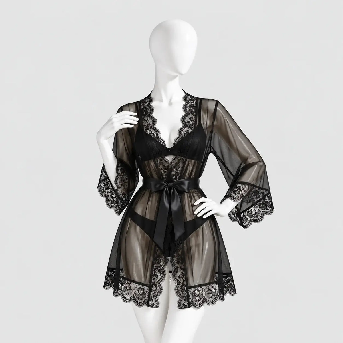 Three-Piece Lace Lingerie Set