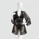 Three-Piece Lace Lingerie Set
