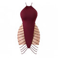 Side Cut-Out Strappy Lingerie Dress